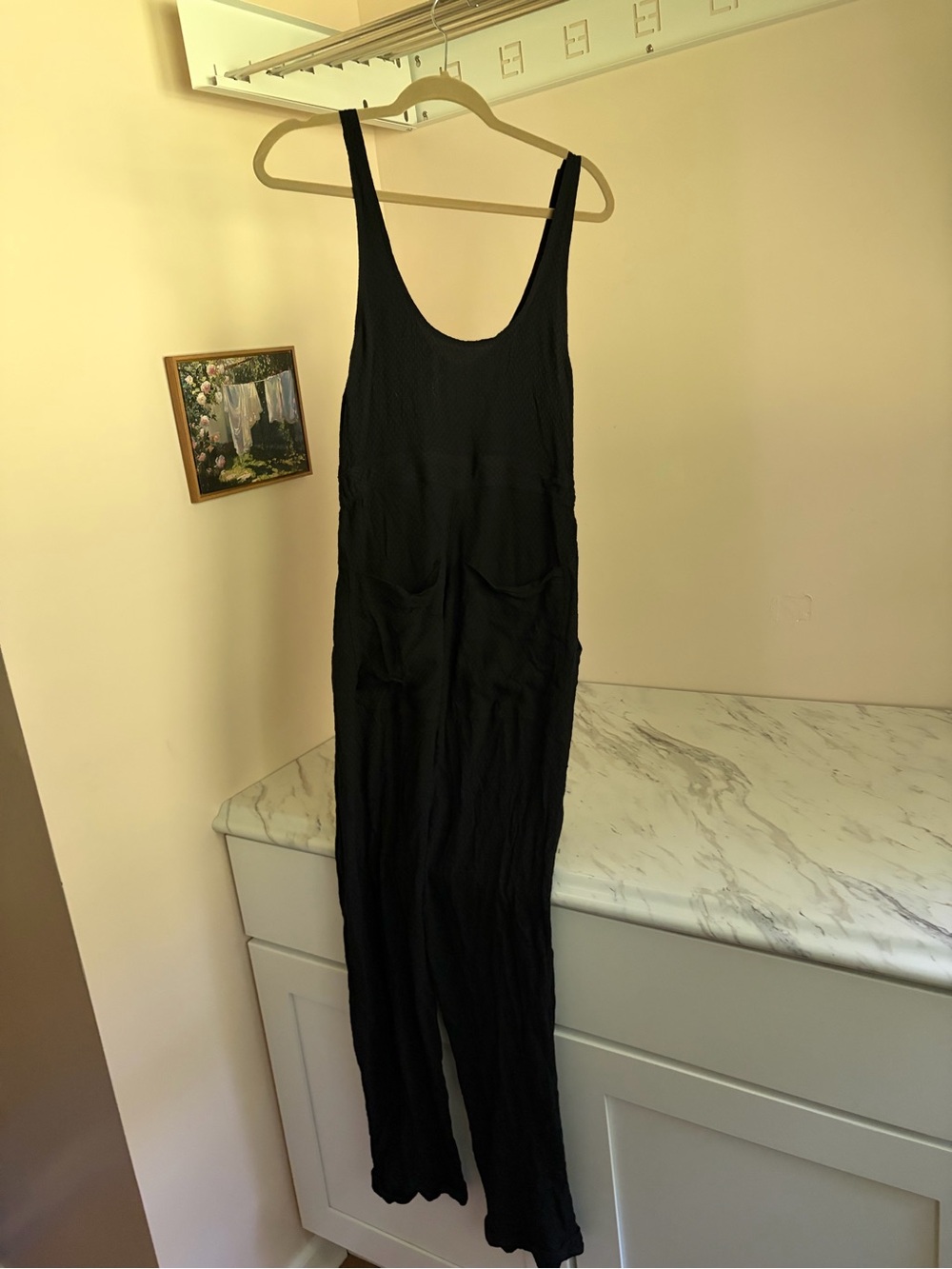 Reformation Black Button-Front Jumpsuit - Picture 4 of 7